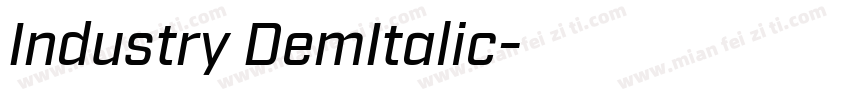 Industry DemItalic字体转换
